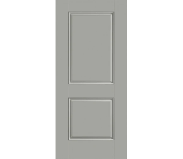 Charleston Two Panel Square Fiberglass Entry Door